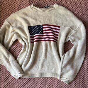Vintage Faded Glory American flag sweater